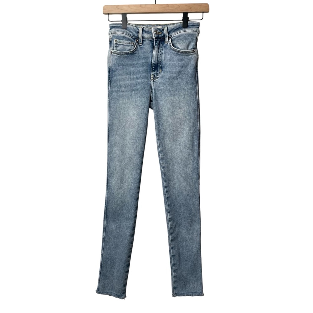 Free People We The Free Raw Hem High Rise Jeans Denim Jeggings Skinny